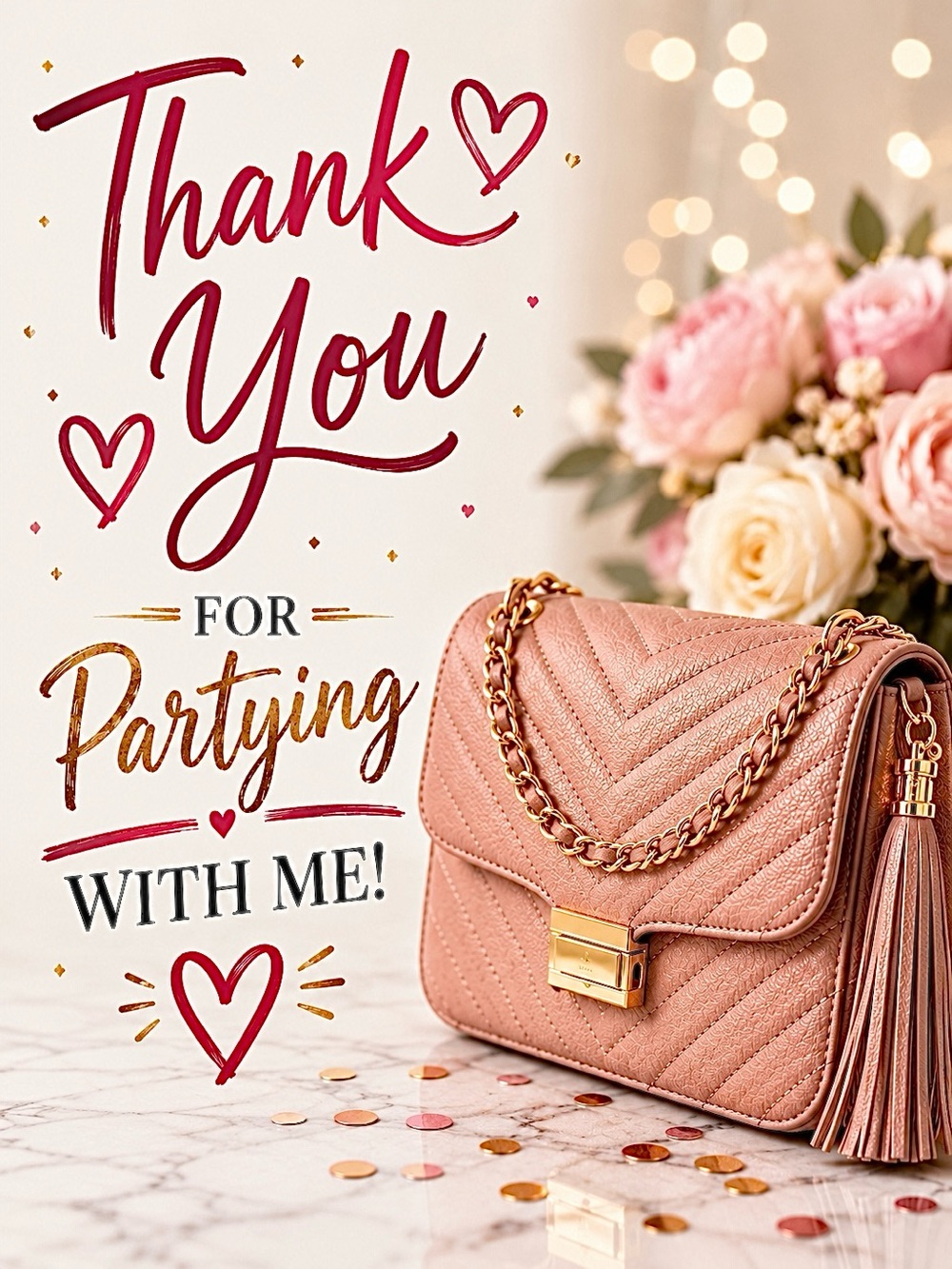 Thank you Everyone! 🌷🤍“Bags Posh Party" on May 31, 2026